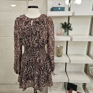 Dress With Abstract Animal Print